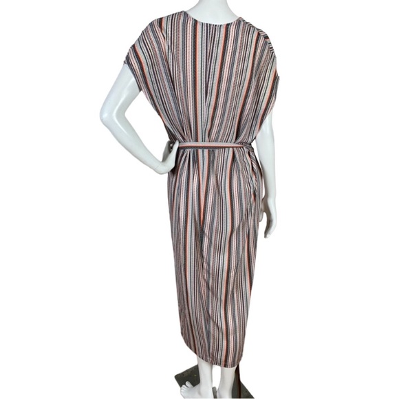 dRA Antropologie Boho Midi Pullover Multicolored Striped Sleeveless Dress Small - Picture 3 of 16